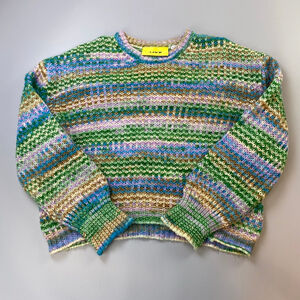 JJXX Sweater Small Knit Simone Space Dye Crew Neck Multi Fairy Cottage Indie